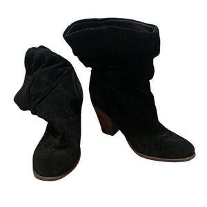 Aldo Women's Slouch Heeled Ankle Boots Black size 8